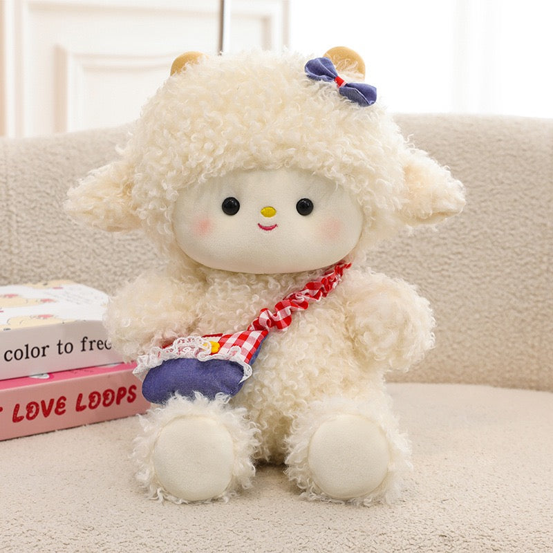 Snuggly Lamb Plush Backpack