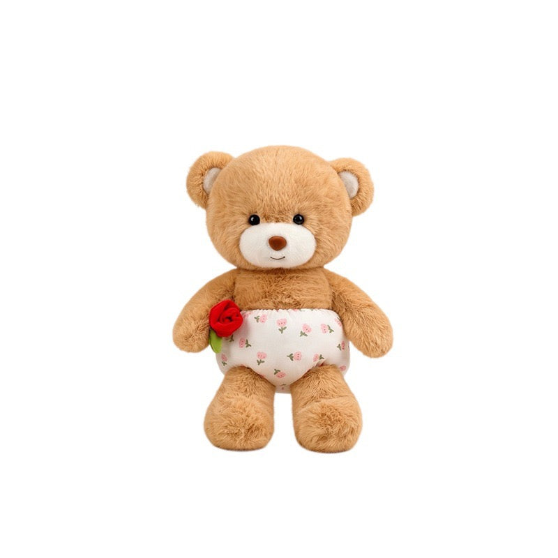 Rose Teddy Cuddle Cushion