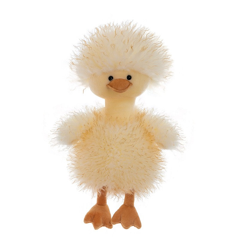 Curly Long-Haired Viral Duck Plush