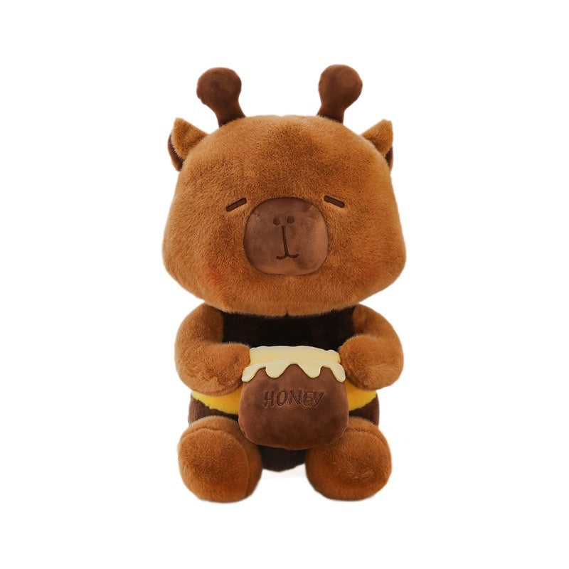 Bee Capybara Plush Toy