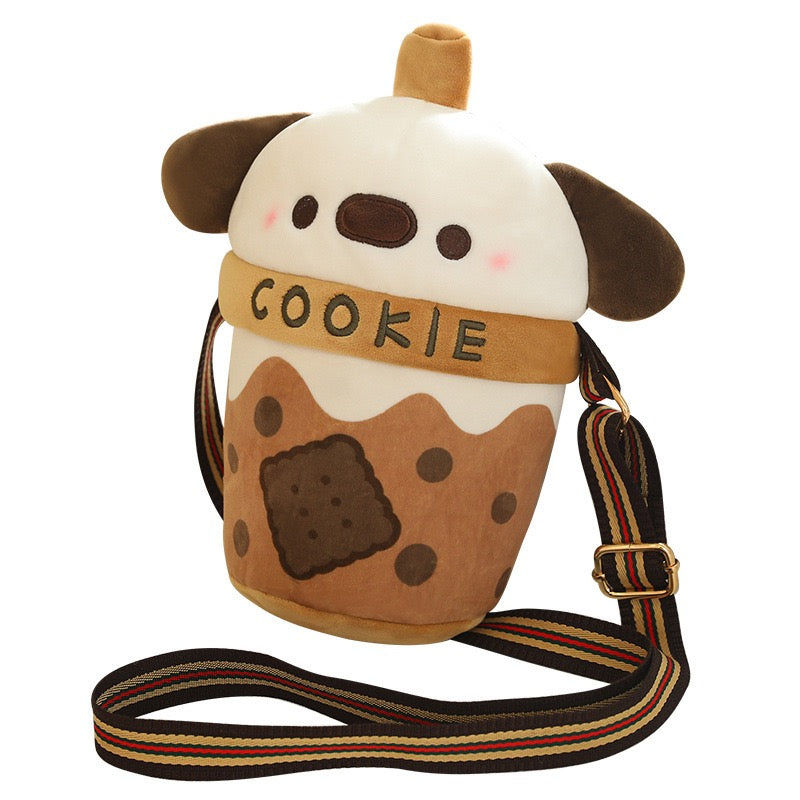 Milk Tea Puppy Cuddle Plush