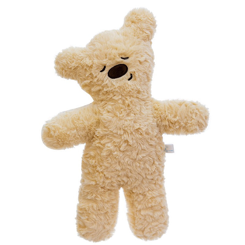 Curly Teddy Bear Plush Keychain