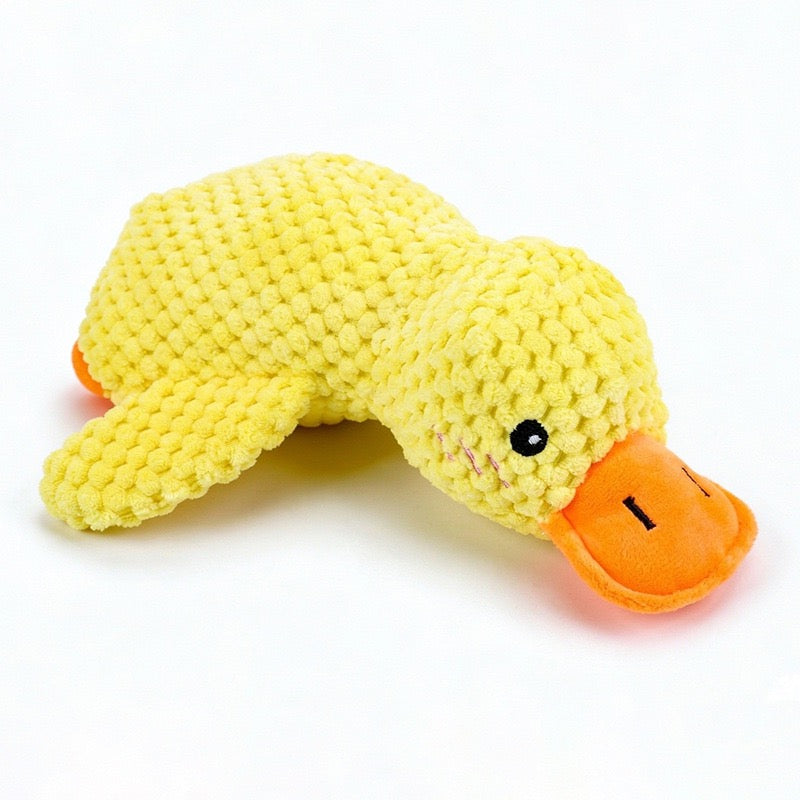 Squeaky Yellow Duck Pet Plush
