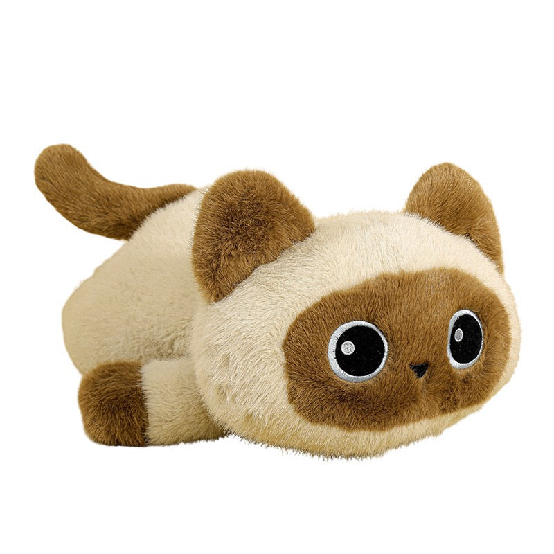 Little Black Siamese Cat Plush Charm