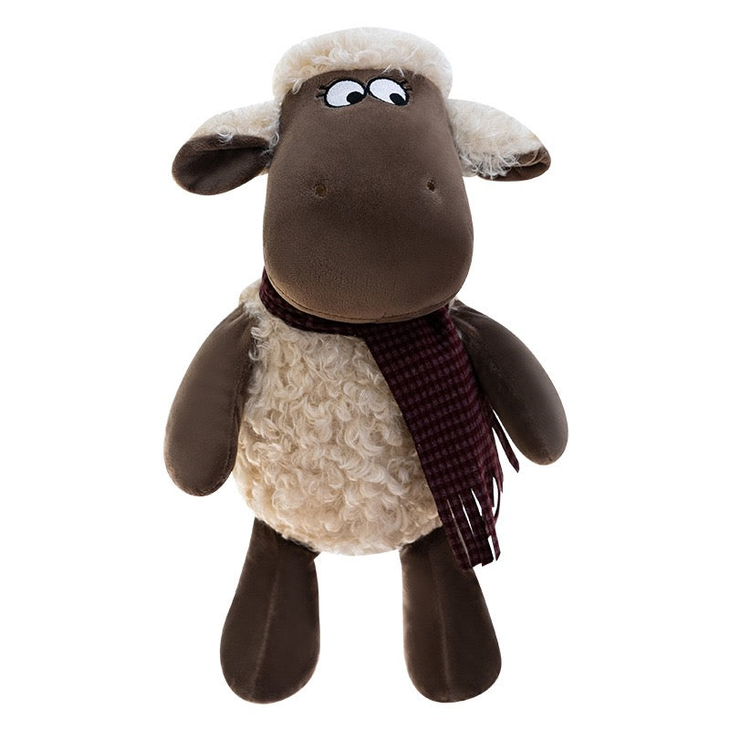 Scarf Wearing Sheep Cuddle Plush