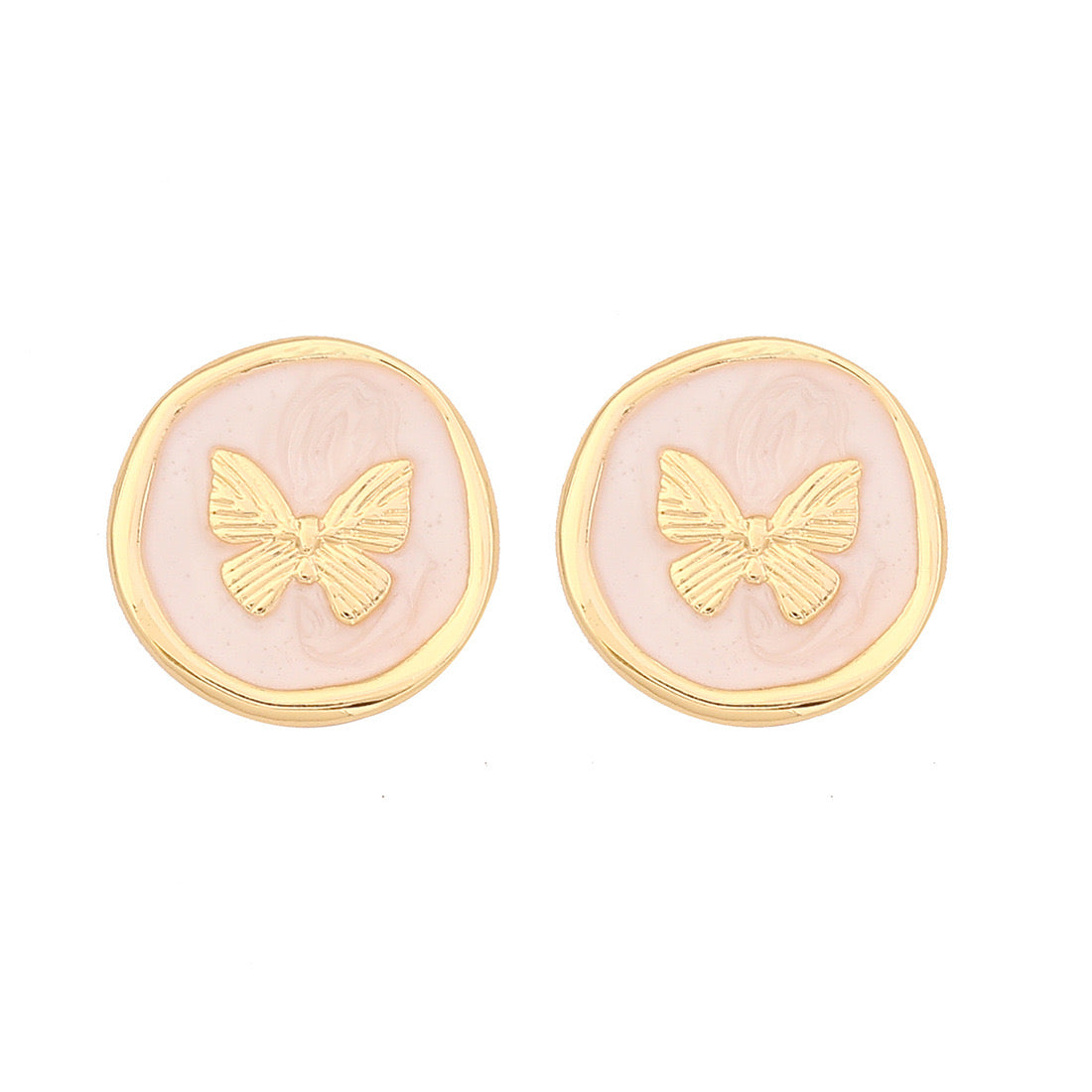 French Retro Butterfly Stud Earrings