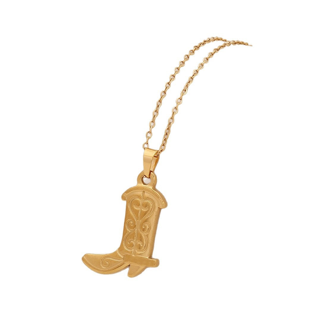Boot Pendant Necklace