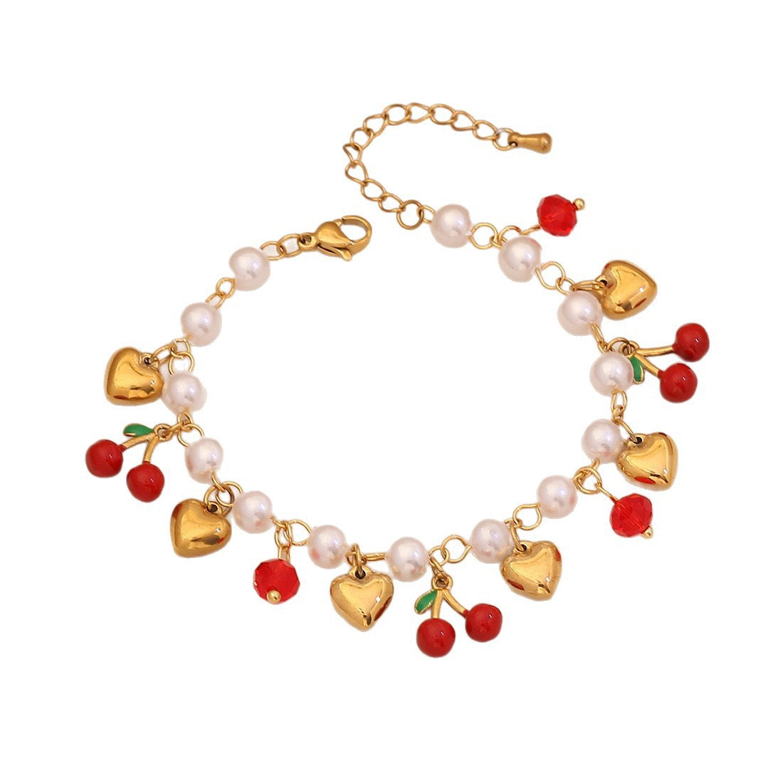 Sweet Summer Pearl Charm Bracelet