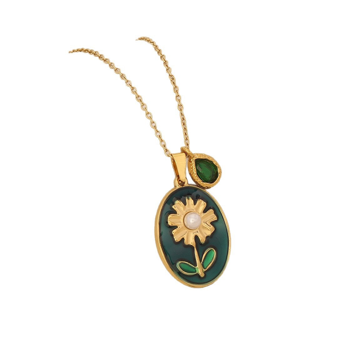 Vintage Bloom Pendant Necklace