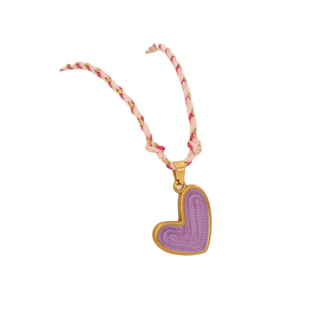 Candy Heart Rope Necklace