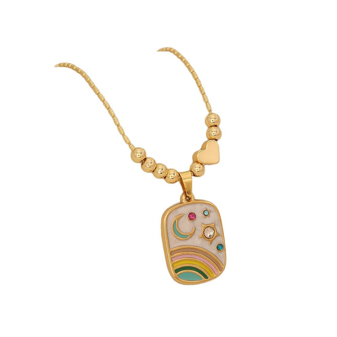 Celestial Swallow Pendant Necklace