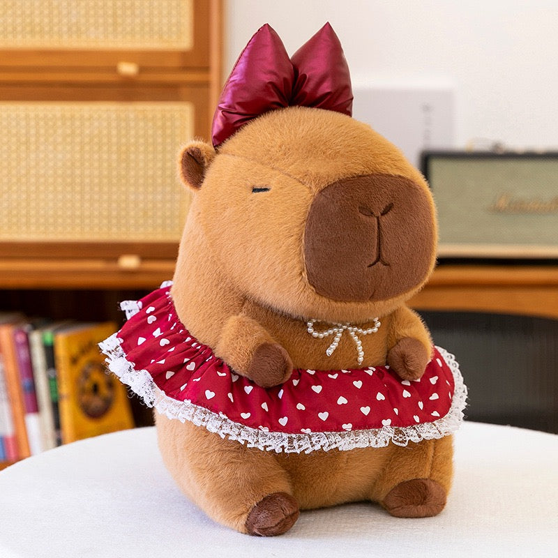 Floral Dress Capybara Plush
