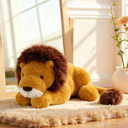 Cute Lying Lion Plush