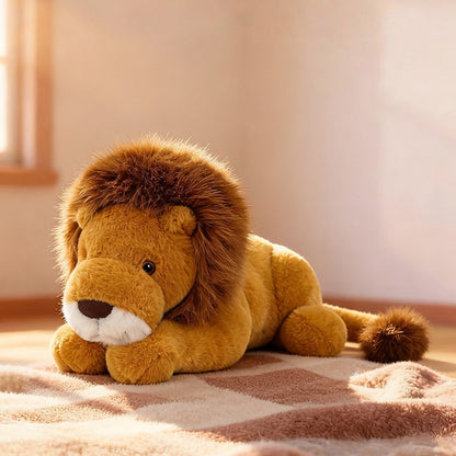 Cute Lying Lion Plush