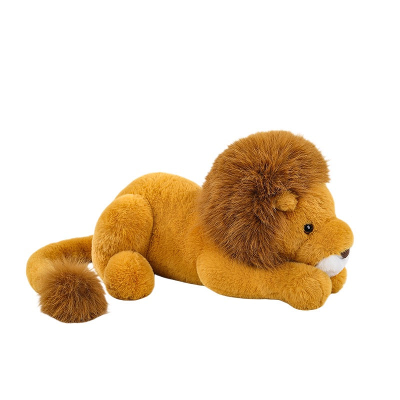 Cute Lying Lion Plush