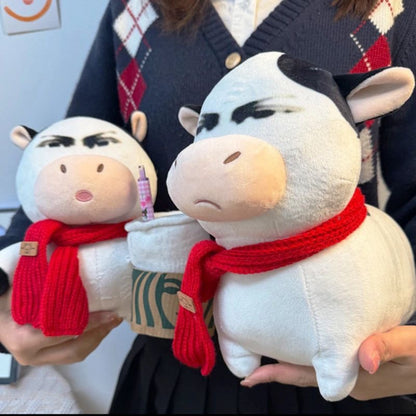 Goofy Grassland Cow Plush