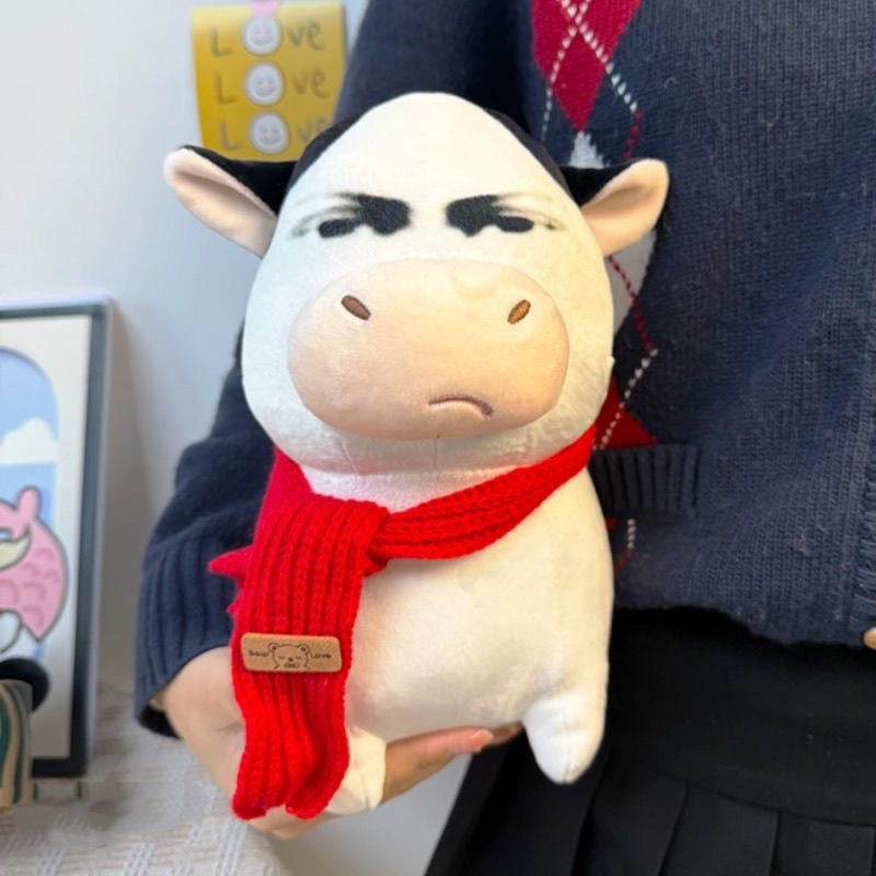 Goofy Grassland Cow Plush