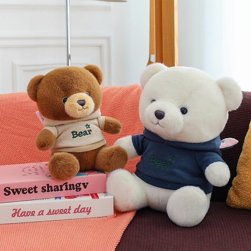 Hoodie Teddy Bear Hug Pillow