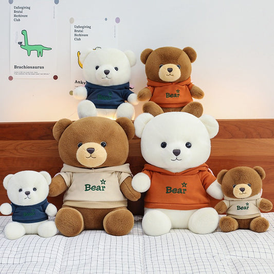 Hoodie Teddy Bear Hug Pillow