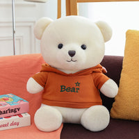 White Bear Orange Hoodie