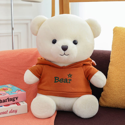 Hoodie Teddy Bear Hug Pillow