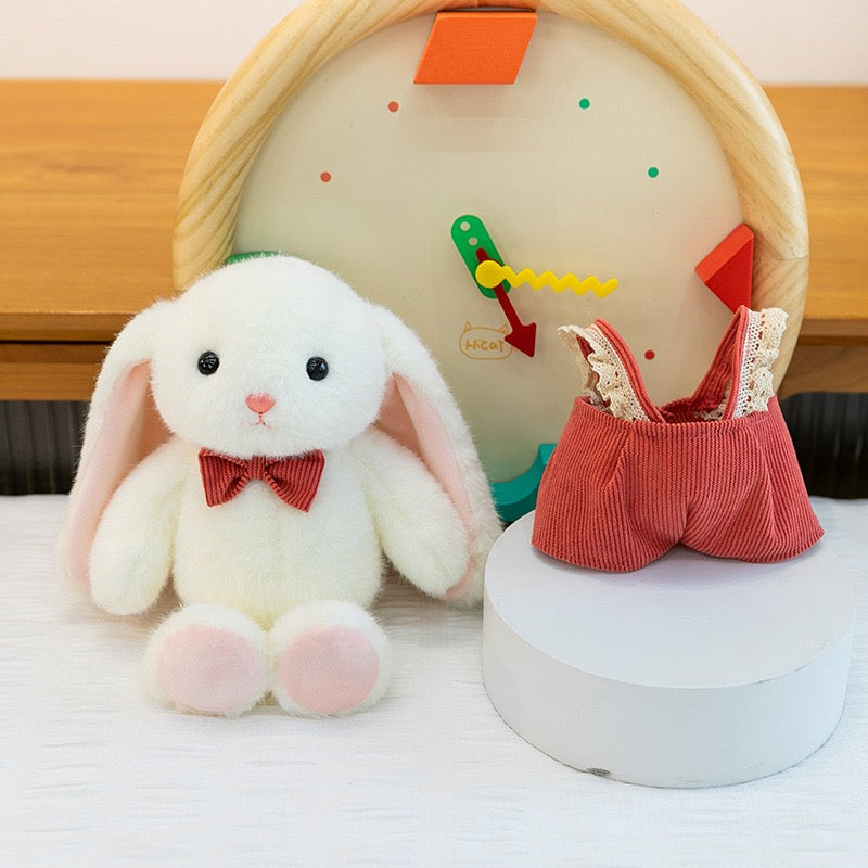 Floral Dress Bunny Plush