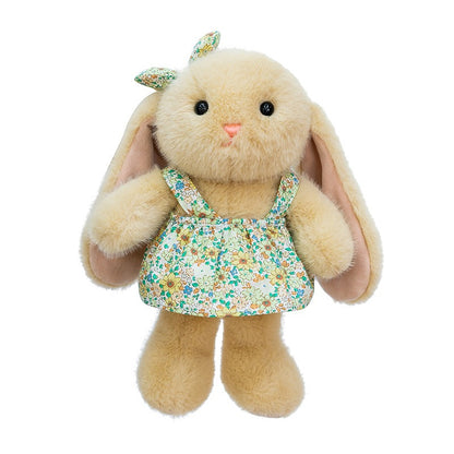 Floral Dress Bunny Plush