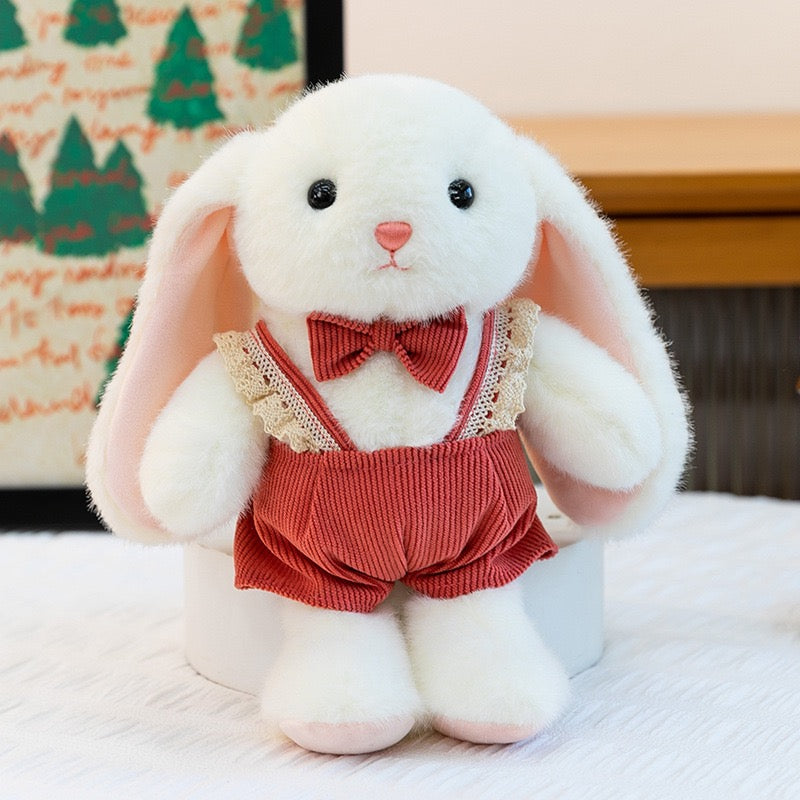 Floral Dress Bunny Plush