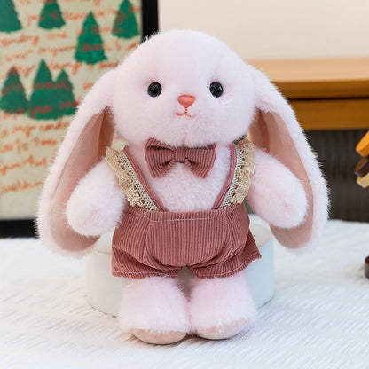 Floral Dress Bunny Plush