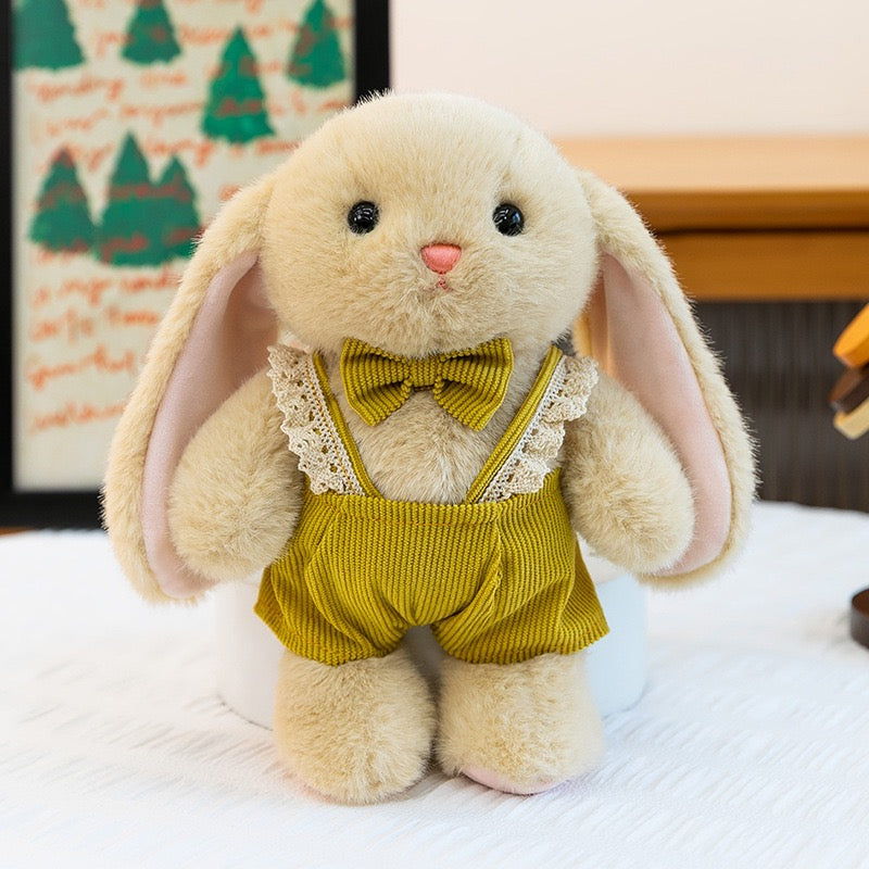Floral Dress Bunny Plush