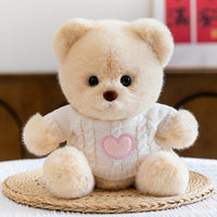 Beige Embroidered Heart