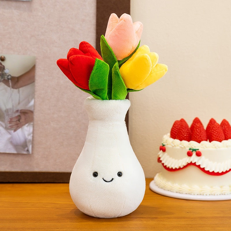 Smiley Vase Plush