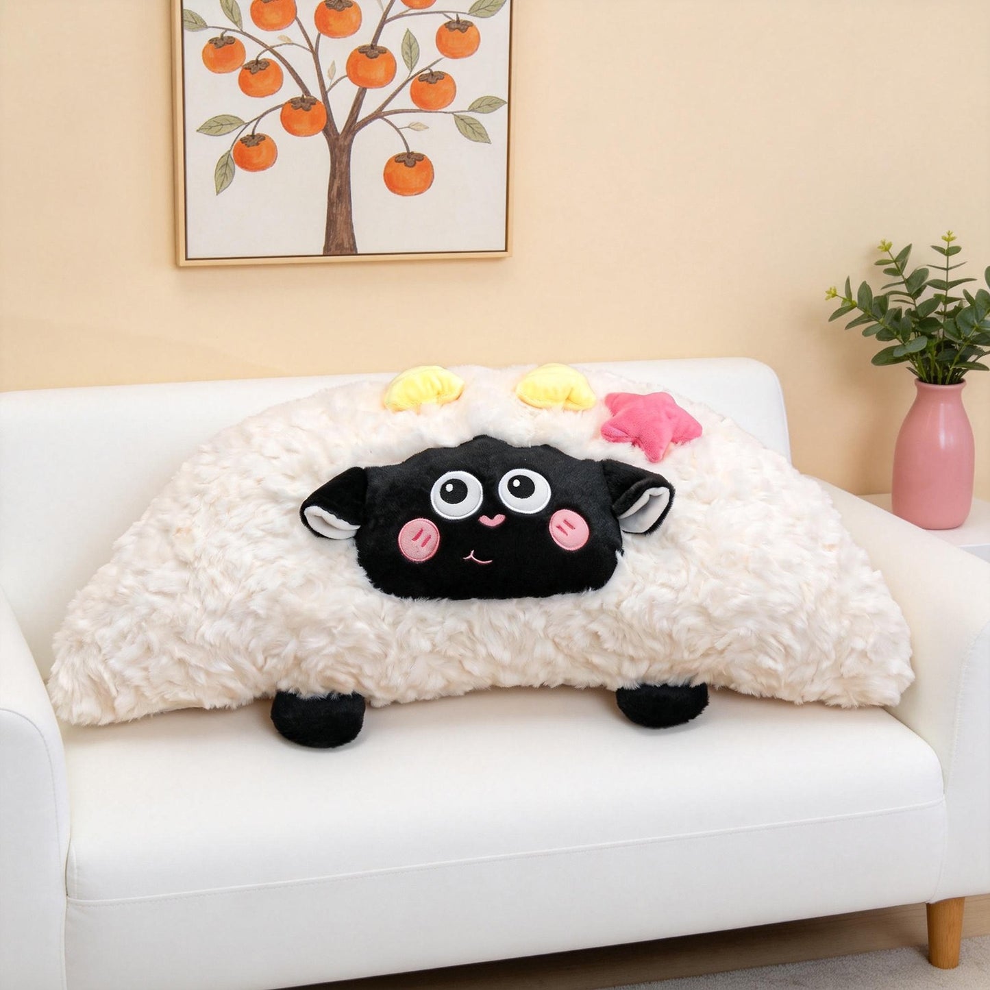 Sleepy Lamb Cuddle Pillow