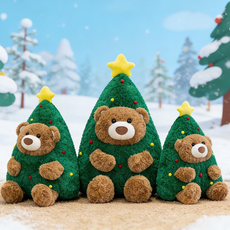 Christmas Teddy Cushion