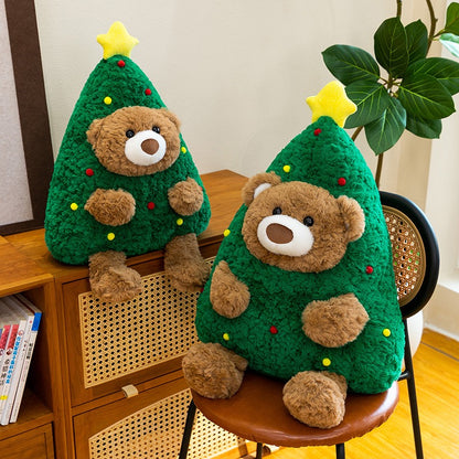 Christmas Teddy Cushion