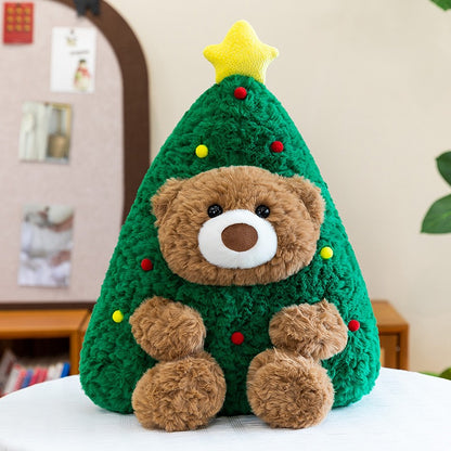 Christmas Teddy Cushion