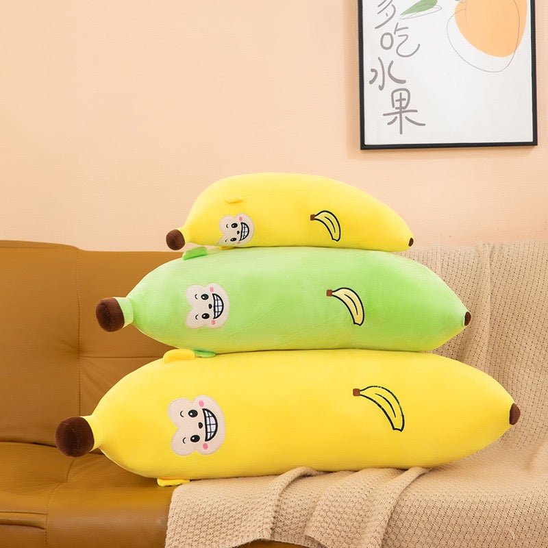 Banana Monkey Pillow
