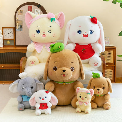 Greedy Pup And Kitty Plush