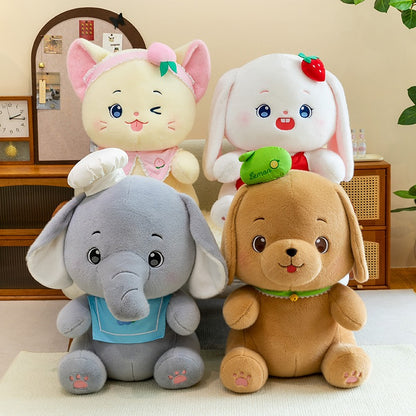 Greedy Pup And Kitty Plush