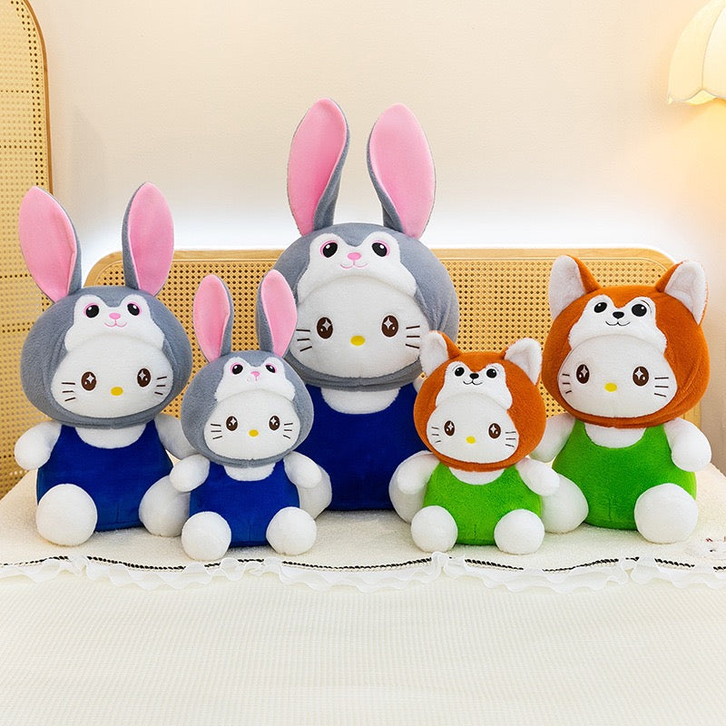 Bunny Ear Cat Plush
