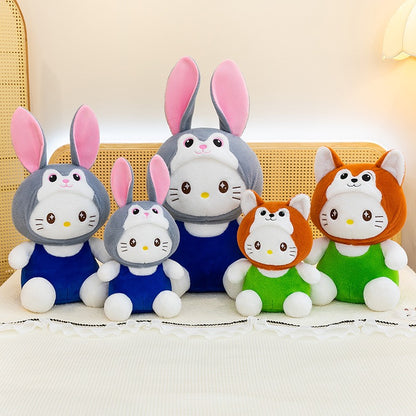 Bunny Ear Cat Plush