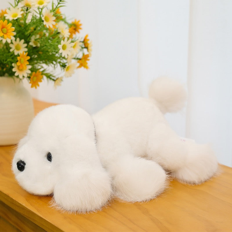 Lazy Teddy Pup Plush