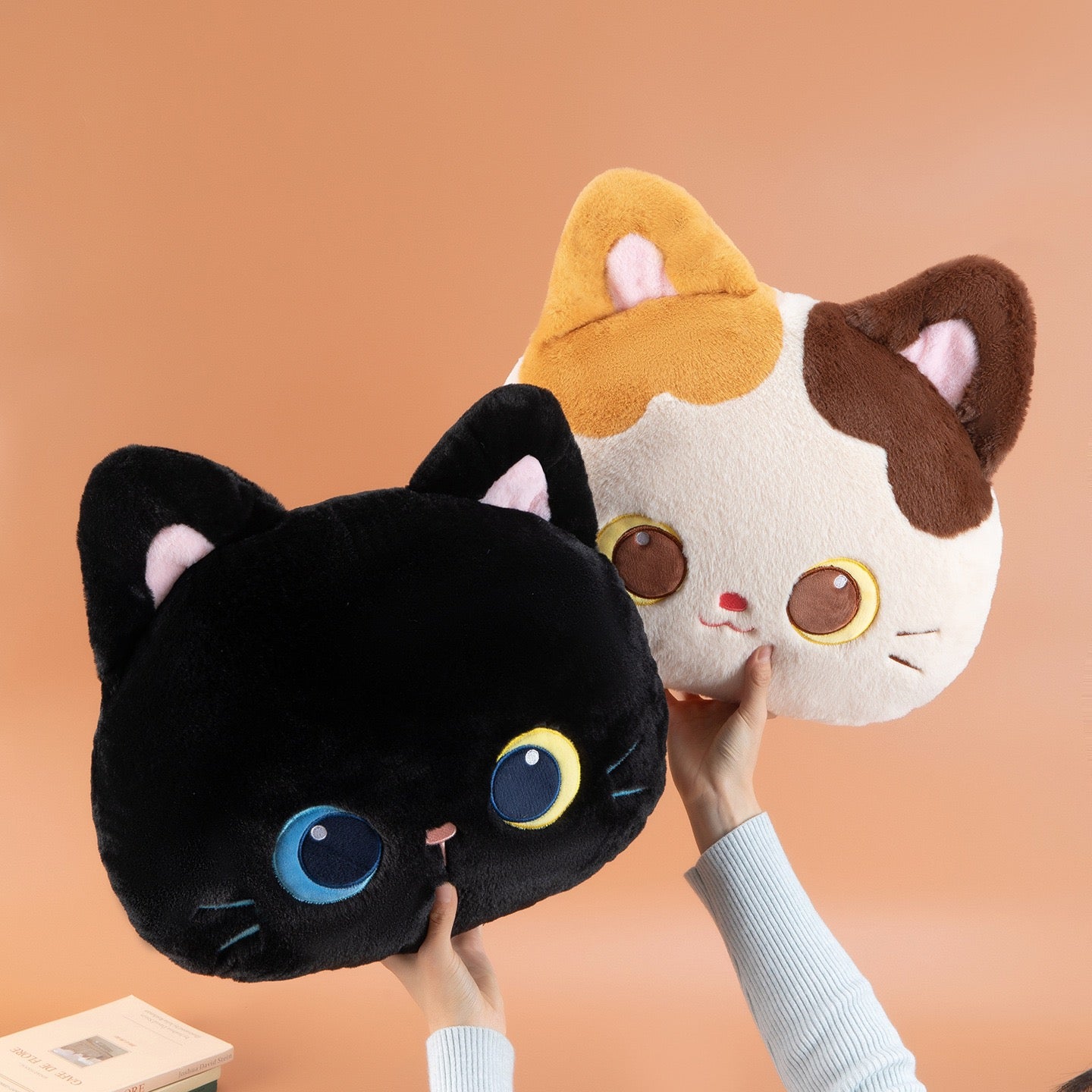 Calico And Black Cat Cushion