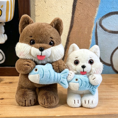 Fish Hug Cat Keychain