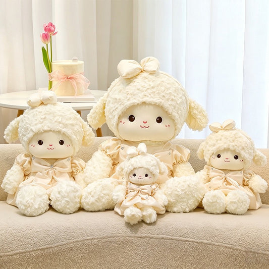 Bow Dress Lamb Plush