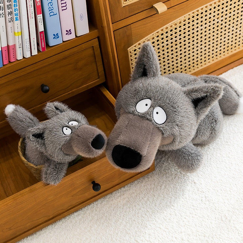 Happy Wolf Buddy Pillow
