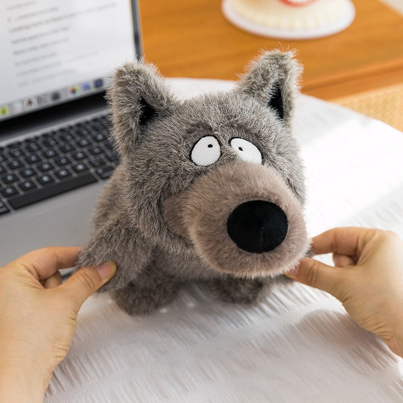 Happy Wolf Buddy Pillow
