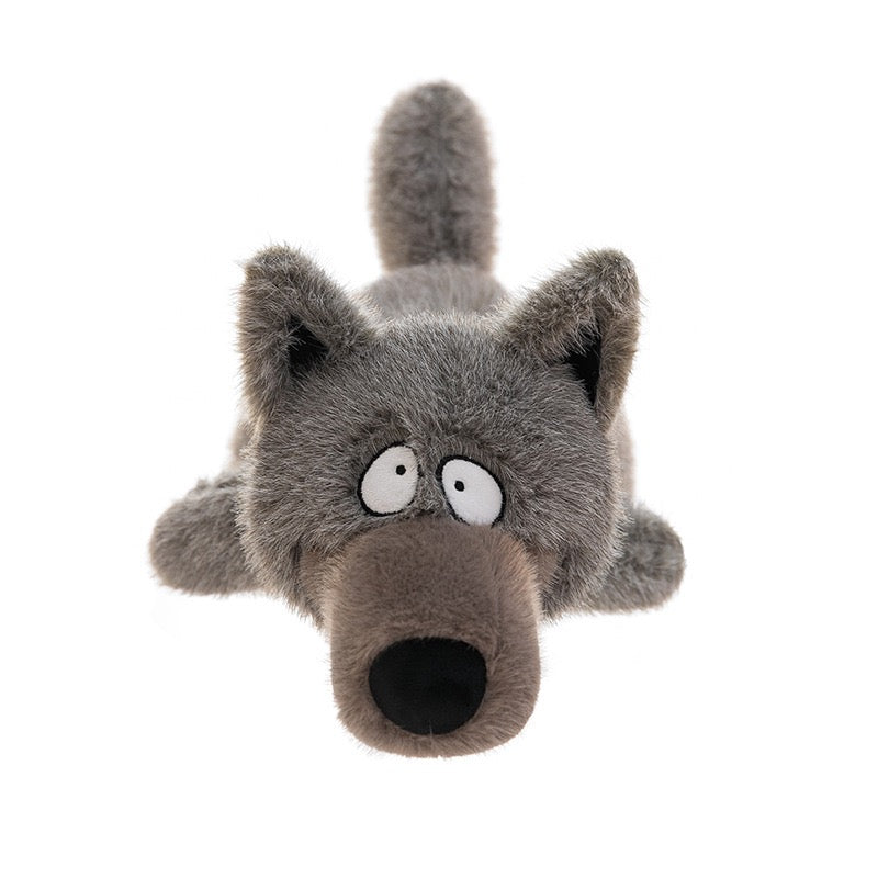 Happy Wolf Buddy Pillow