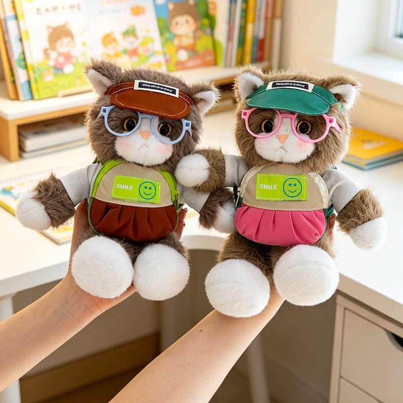 Cartoon Kitty Plush Charm