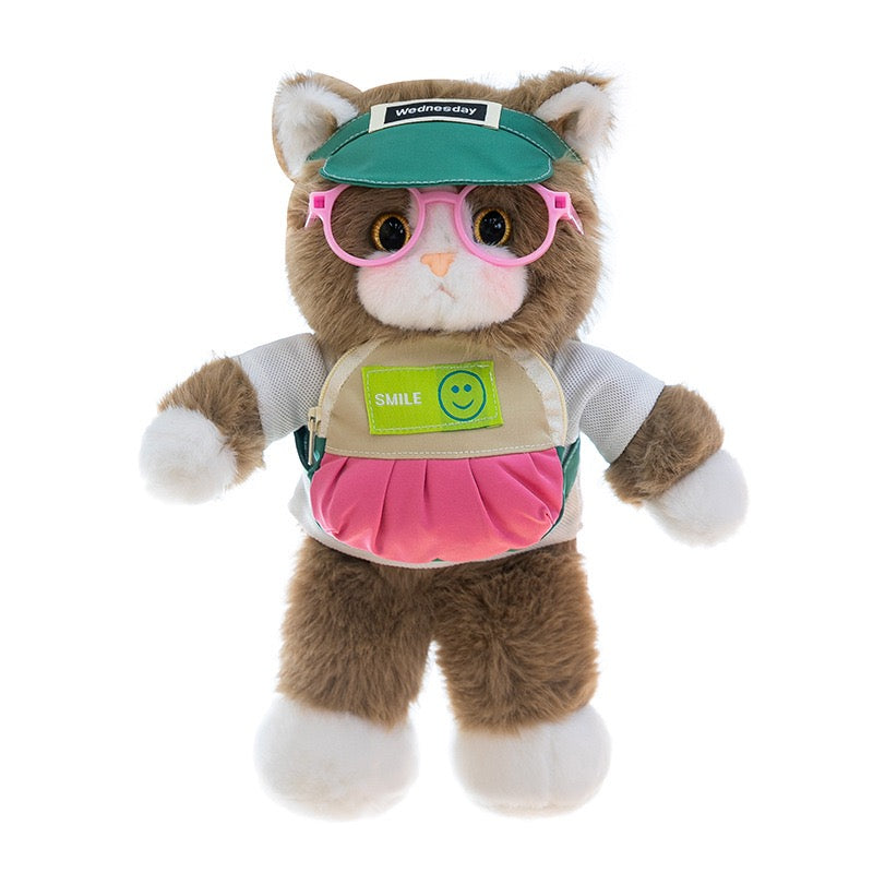 Cartoon Kitty Plush Charm